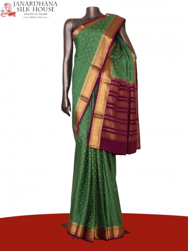 Pure Mysore Crepe Silk Saree